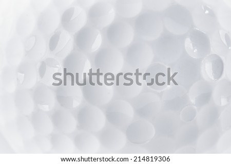 CLose up of a Golf Ball texture by macro lence and special tube