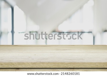 marble board empty table in front of blurred background. Perspective white marble over blur in coffee shop - can be used for display or montage your products.Mock up for display of product