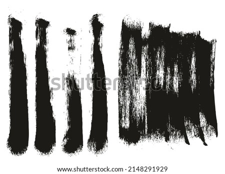 Round Sponge Thick Artist Brush Long Background And Straight Lines Mix High Detail Abstract Vector Background Mix Set 