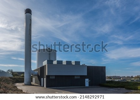 Building for district heating in Assens Royalty-Free Stock Photo #2148292971