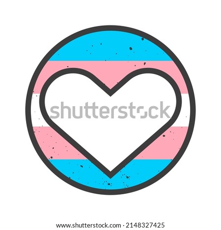 Transgender Pride LGBTQ+ flag. Pride Month