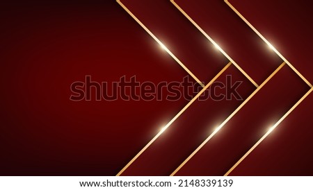 Red and gold luxury background. Vector illustration. Royalty-Free Stock Photo #2148339139