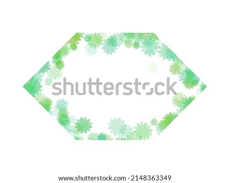 Flower Frame Background Illustration for decoration