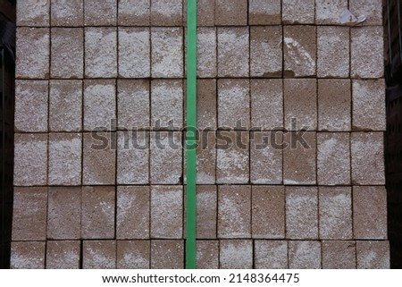 pile of bricks texture stone stack pattern gray background