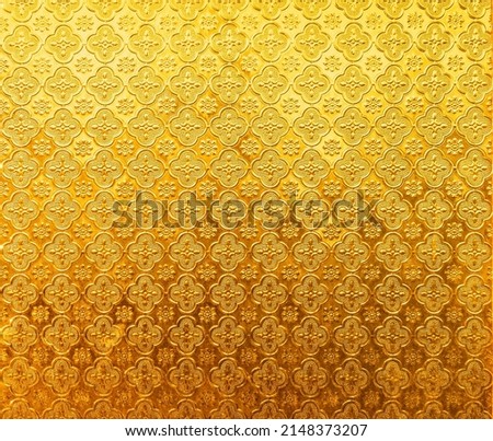 Metallic golden yellow mirror pattern texture  background,Yellow glass vintage for wallpaper backdrop design. Royalty-Free Stock Photo #2148373207