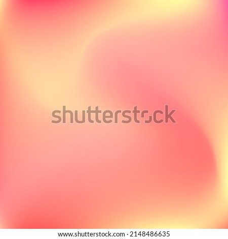 Pastel Trendy Liquid Sunset Blurred Texture. Watercolor Curve Bright Orange Warm Background. Sunrise Vibrant Red Pink Yellow Swirl Gradient Mesh. Fluid Color Neon Peach Flow Gradient Backdrop.
