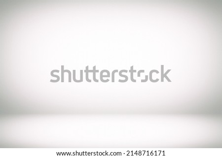 White Studio Room with Spotlight and Grains Background.