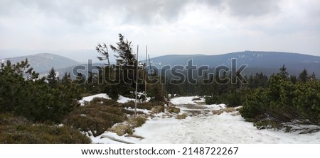 View from Keprnik mountain in cloudy day Royalty-Free Stock Photo #2148722267