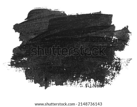 Black Brush Stroke isolated on white Royalty-Free Stock Photo #2148736143
