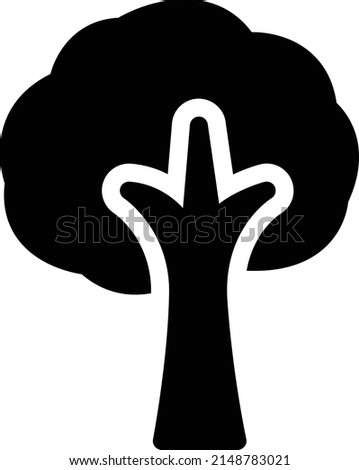 tree Vector illustration on a transparent background. Premium quality symbols. Glyphs  vector icon for concept and graphic design.