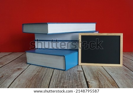 close up of books on the table