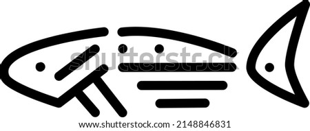 Lined Burbot fish, illustration, vector on a white background.