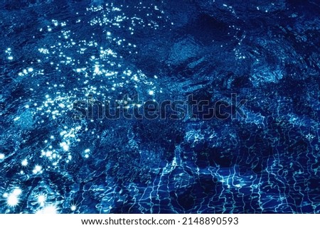 Abstract drawings of pool water.