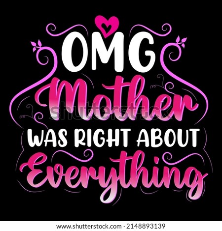 One lucky mama. Mothers day t shirt design vector illustration.