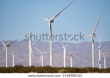Windmill Farm in Palm Springs California