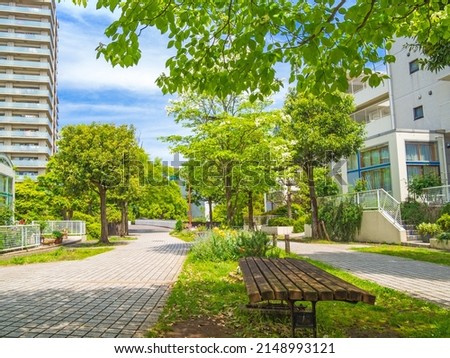 A residential area in the suburb of Tokyo, Japan Royalty-Free Stock Photo #2148993121