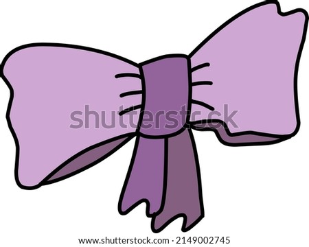 Cute bow on a white background