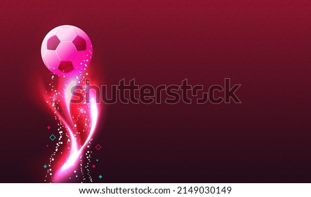 Abstract game trophy, football award banner, world soccer cup, qatar 2022 trends, vector illustration