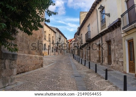Tafalla, a Spanish village where time has not passed, streets and stone houses.