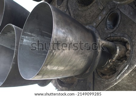 SpaceX Rocket Exhaust Nozzles On Display Royalty-Free Stock Photo #2149099285