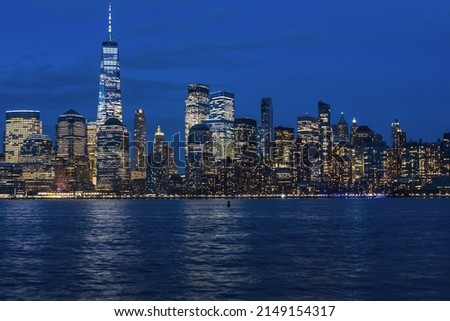 night city.  panorama of New York City