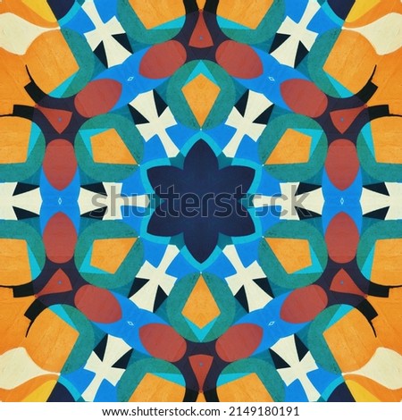 The yellow color combination kaleidoscope is perfect for your designs