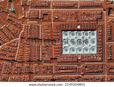 Grand Bazaar Drone Photo, April 2022 Fatih, Istanbul Turkey