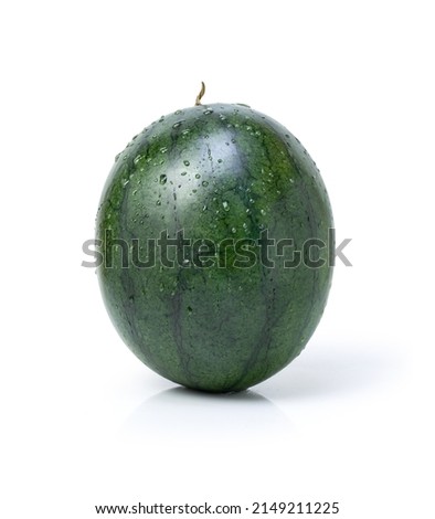 Watermelon isolated on white background with clipping path.