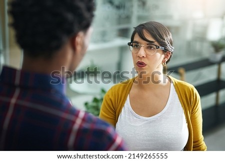Creative differences can make tempers flare in any office. Shot of two designers having a disagreement in the office. Royalty-Free Stock Photo #2149265555