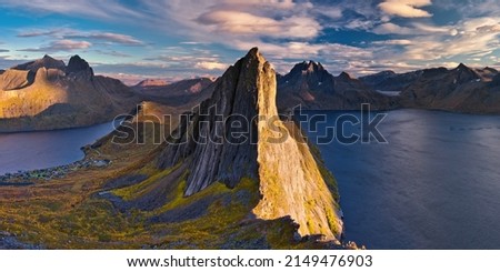 Segla mountain at Senja, Norway Royalty-Free Stock Photo #2149476903