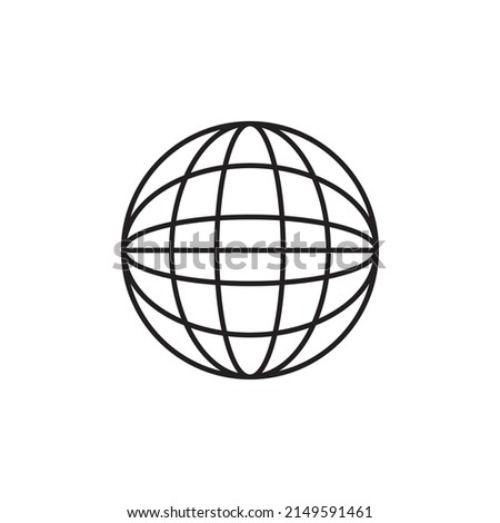 black earth globe icon vector illustration isolated on white background