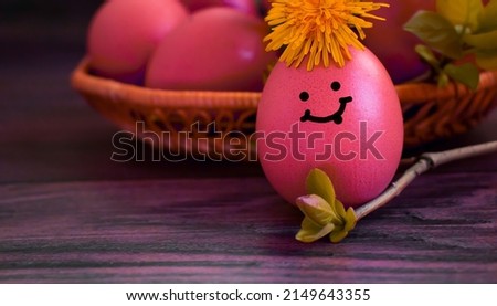 cartoon eggs easter, flower, background