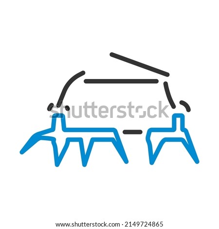 Alpinist Crampon Icon. Editable Bold Outline With Color Fill Design. Vector Illustration.