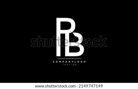 Alphabet letters Initials Monogram logo PB, PB INITIAL, PB letter