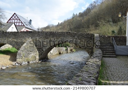 medieval stone bridge across the Elz