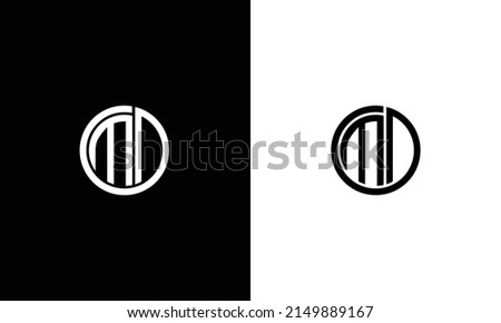 MD logo initial letter design