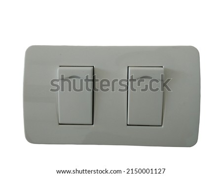 light switch isolated on white background.
