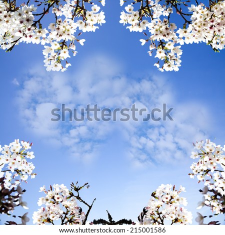 Picture of a a heart cloud on blue sky for adv or others purpose use