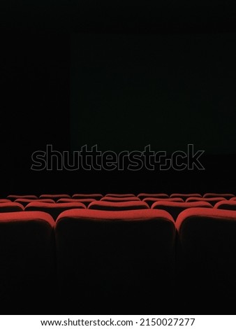 Empty seats in the cinema and this photo can used for commercial needs background
