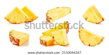 Pineapple fruit. Fresh organic pineapple isolated on white background. Pineapple with clipping path Royalty-Free Stock Photo #2150046367