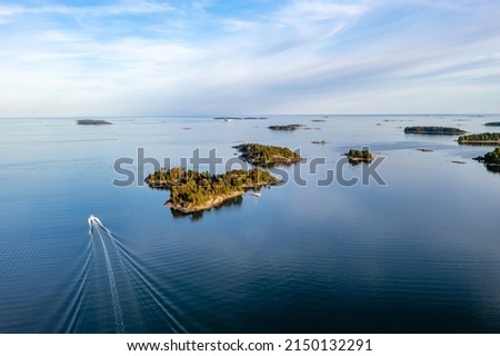 Flights over the Gulf of Finland Royalty-Free Stock Photo #2150132291