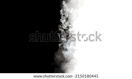 Abstract black and white smoke blot. Wave horizontal contrast copy space background.

 Royalty-Free Stock Photo #2150180445