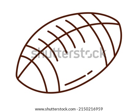 Rugby ball icon. Vector illustration