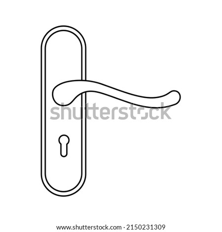vector design, doorknob shape illustration