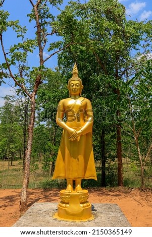 Buddha images for Sundays, including "Pang Tawai Nae", is in a state of sorrow and looks at the Sri Maha Bodhi tree.
that Thai Buddhists respect