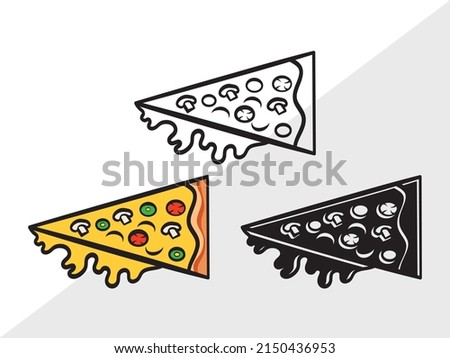 Pizza Clipart Printable Vector Illustration