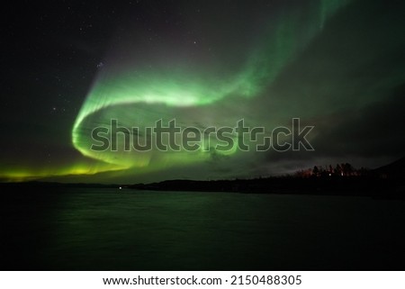 aurora borealis northern lights lapland winter