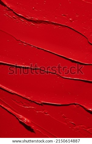 Red lipstick flat texture surface
