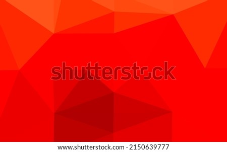 Light Red vector polygon abstract layout. Glitter abstract illustration with an elegant design. Brand new design for your business.