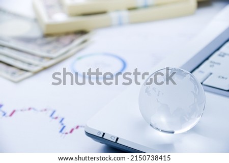 Globe and computer Money Business Image